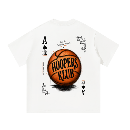 Ace of Hoopers Tee (White)