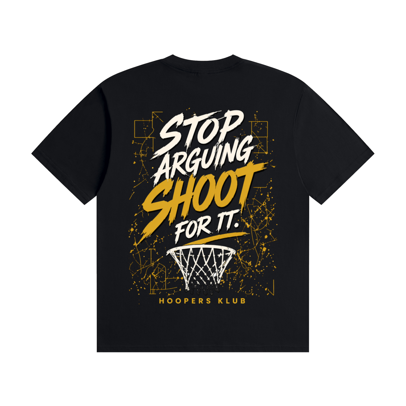 Stop Arguing, Shoot For It Tee (Black)