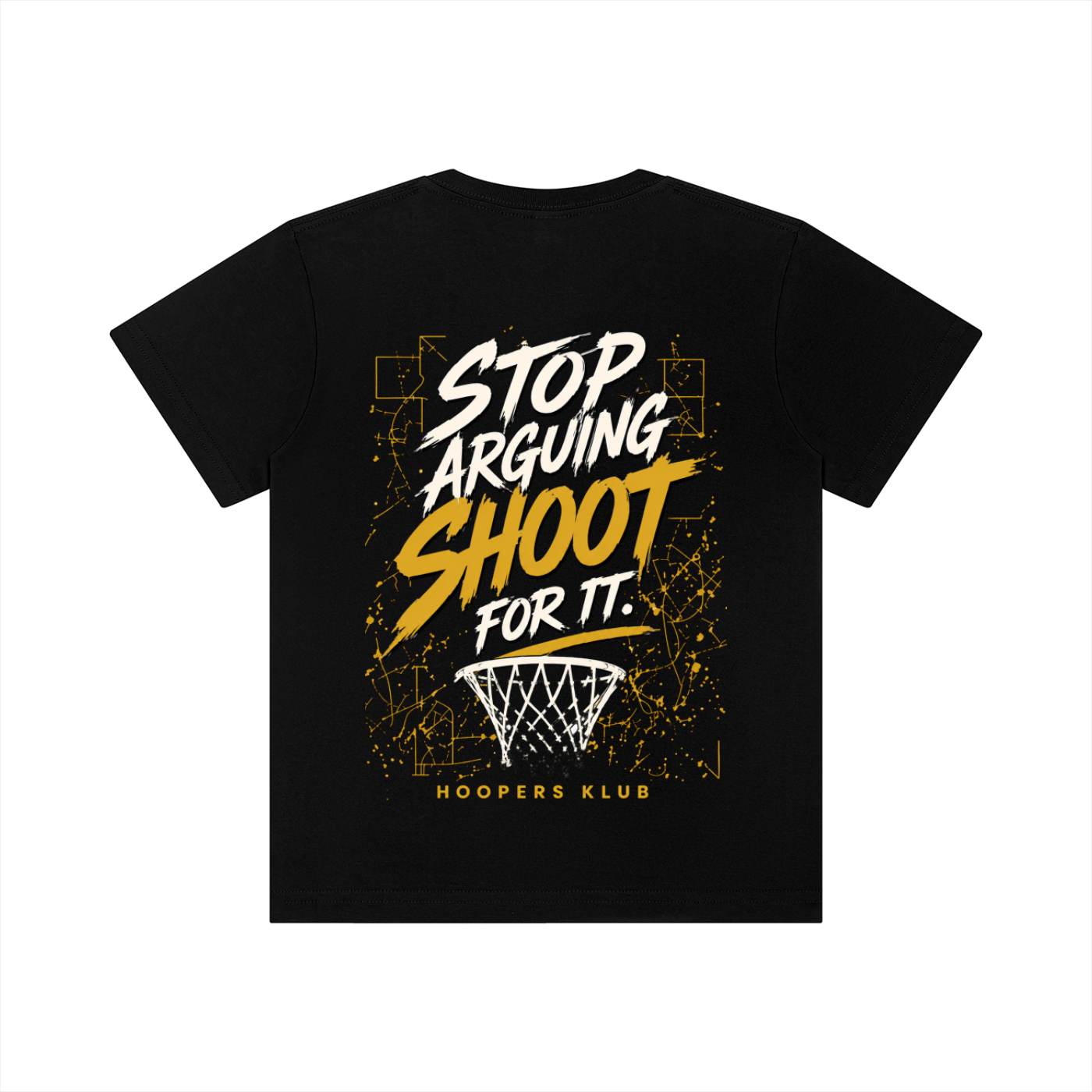 Stop Arguing, Shoot For It Youth Tee (Black)